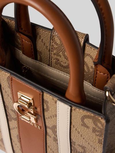Guess Schoudertas met labelapplicatie, model 'ERENIA MINI TOTE' Lichtbruin - 5
