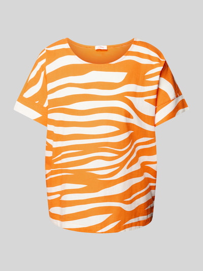 s.Oliver RED LABEL T-Shirt mit Rundhalsausschnitt Orange 2