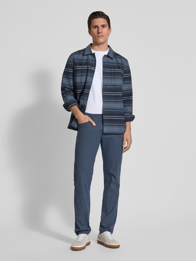 Brax Broek met steekzakken, model 'Cadiz' Marineblauw - 1