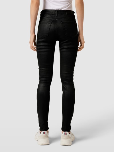 Tommy Hilfiger Skinny Fit Jeans mit Stretch-Anteil Modell 'FLEX COMO' Black 5