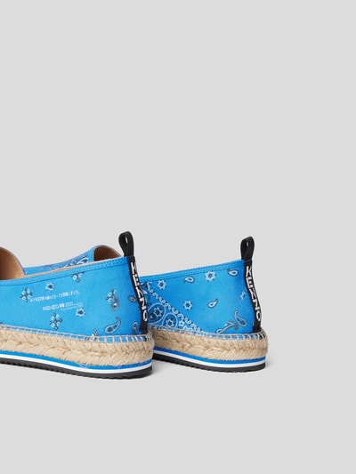 Kenzo Espadrilles mit Paisley-Dessin Royalblau 3