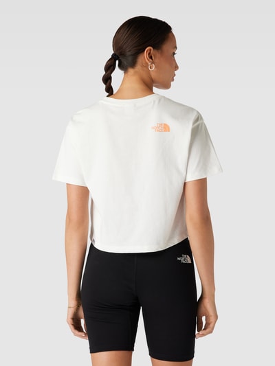 The North Face Cropped T-Shirt mit Label-Print Weiss 5