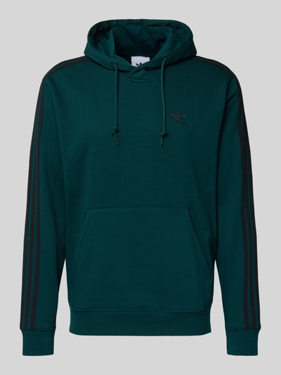 adidas Originals Regular Fit Hoodie mit Logo-Stitching Dunkelgruen 2