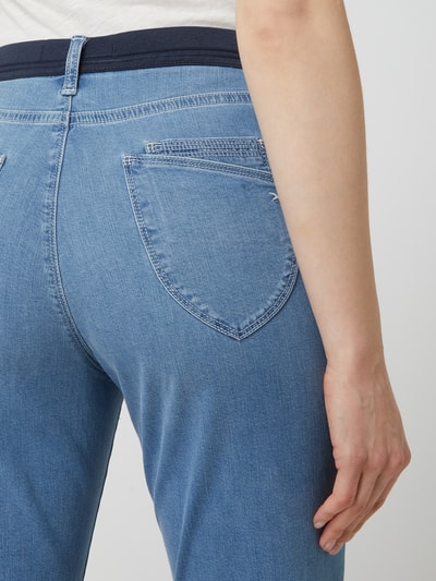 Brax Slim fit capri-jeans met stretch, model 'Mary' Lichtblauw gemêleerd - 3