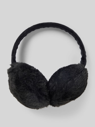 Pieces Ohrenwärmer mit Webfell-Optik Model 'JEANEL'  Black 1