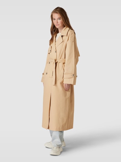 EDITED Trenchcoat met strikceintuur, model 'Ari' Beige - 4