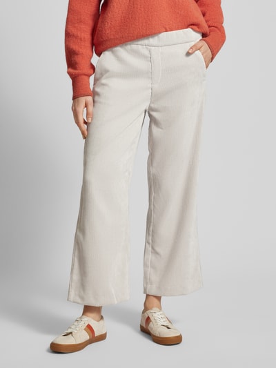 MAC Cropped Culotte aus Cord Offwhite 4