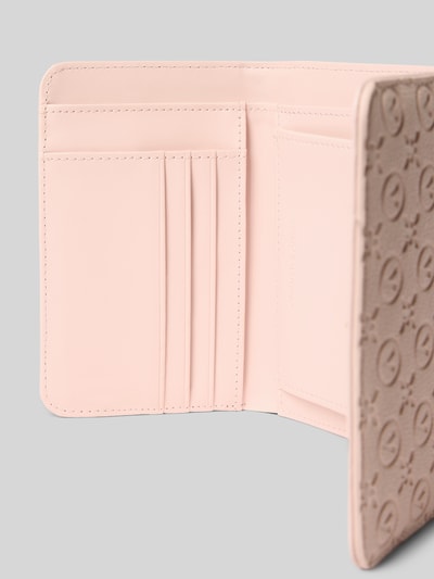 VALENTINO BAGS Portemonnee met all-over reliëflogo, model 'Samba' Roze - 3