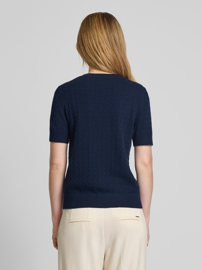 Tommy Hilfiger Wollcardigan mit  1/2-Arm Marine 5