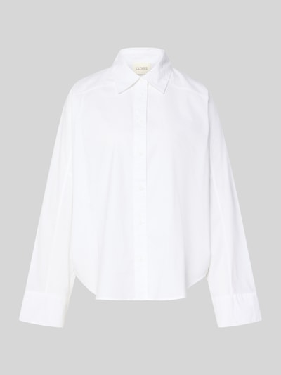 Closed Regular Fit Bluse mit Knopfleiste Weiss 1