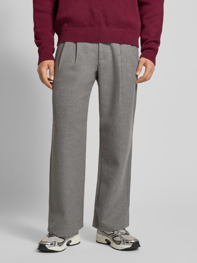 PROHIBITED Broek met plooien en achterzakken Middengrijs - 4