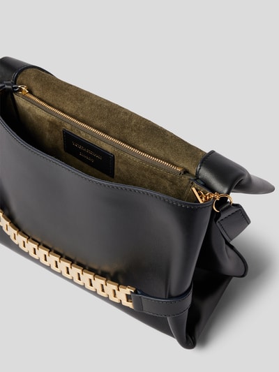 Victoria Beckham Pochette aus echtem Lammleder Black 5