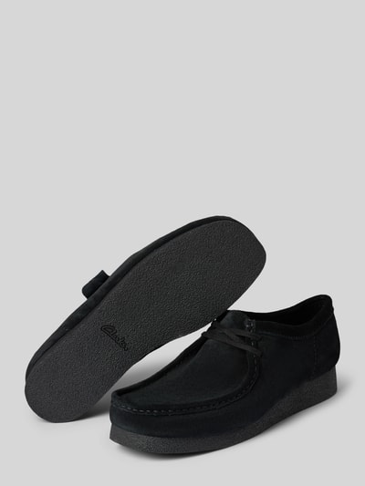 Clarks Schnürschuhe mit Gummisohle Modell 'Wallabee Evo' Black 4