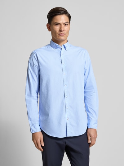 Christian Berg Men Vrijetijdsoverhemd met knoopsluiting Bleu - 4