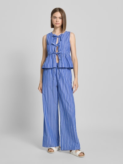 Gina Tricot Stoffhose mit elastischem Bund Bleu 1