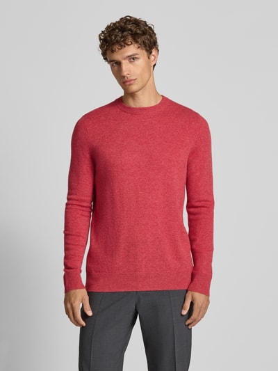 Christian Berg Men Strickpullover aus Wolle-Kaschmir-Mix Metallic Rosa Melange 4