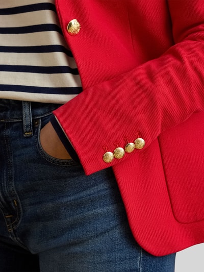 Lauren Ralph Lauren Marynarka w kroju slim fit z mieszanki bawełny Czerwony 3
