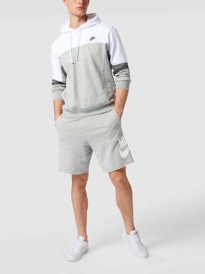 Nike Hoodie in colour-blocking-design Wit - 1