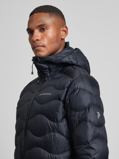 PEAK PERFORMANCE Donsjack met labelstitching, model 'Helium' Zwart - 3