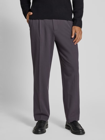 MCNEAL Wide Fit Stoffhose mit Bügelfalten Mittelgrau 4