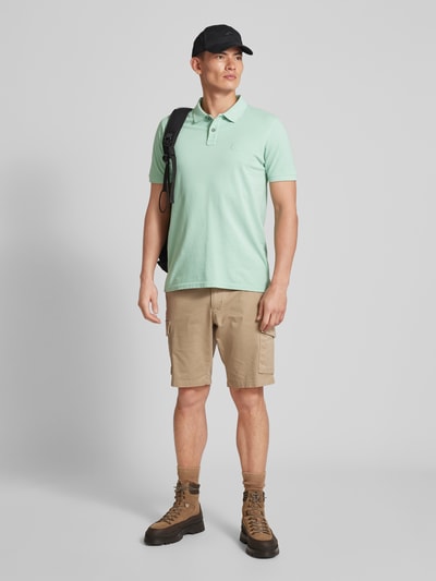 camel active Regular Fit Poloshirt mit Logo-Stitching Aqua 1