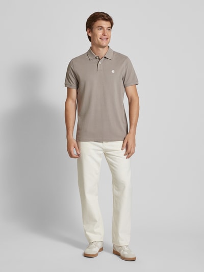 MCNEAL Regular Fit Poloshirt mit Label-Stitching Graphit 1