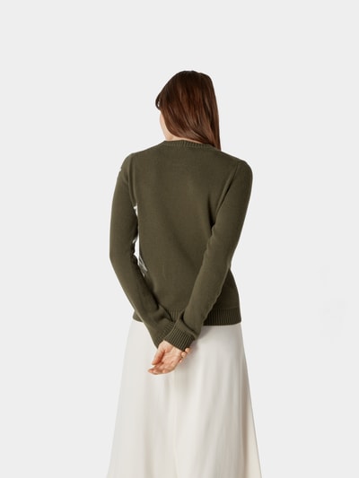 No21 Strickpullover mit Muster Grün 5