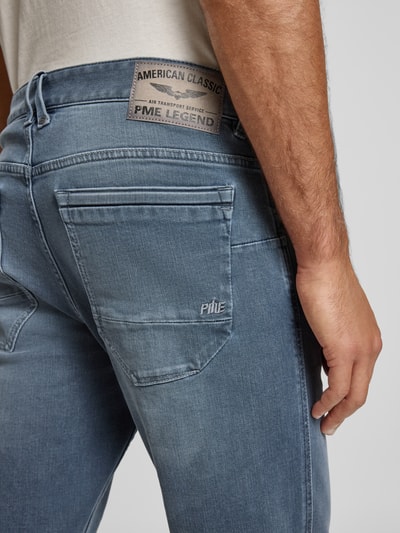 PME Legend Jeans mit Label-Print Jeansblau 3
