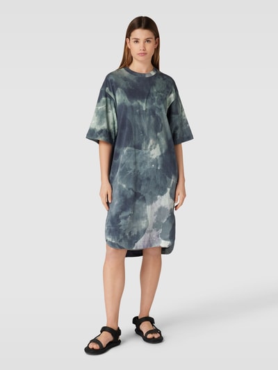 G-Star RAW Knielange T-shirtjurk met ronde hals Oceaanblauw - 1