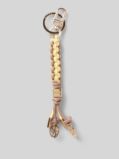 Guess Anhänger mit Logo-Prägung Taupe 1