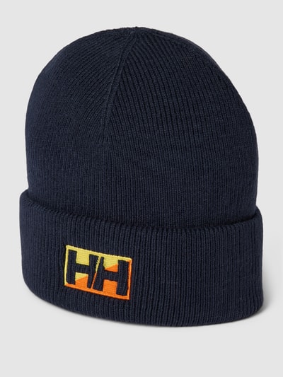 Helly Hansen Czapka beanie z wyhaftowanym logo Granatowy 1