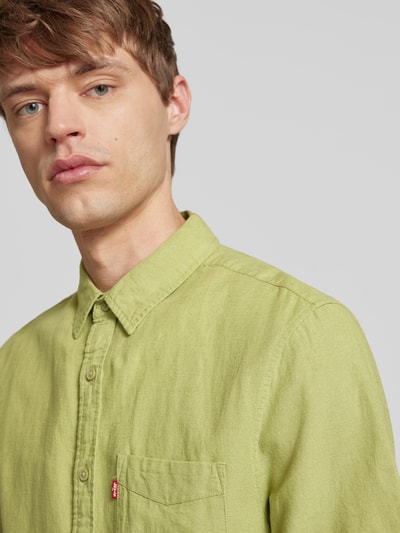 Levi's® Freizeithemd aus Leinen-Viskose-Mix mit Baumwoll-Anteil Gruen 3