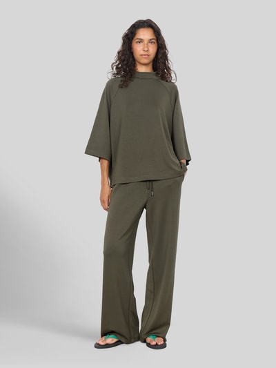 Soyaconcept Loose fit sweatshirt van modalmix model 'BANU' Donkergroen - 1