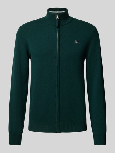 Gant Strickjacke mit Reißverschluss Dunkelgruen 2