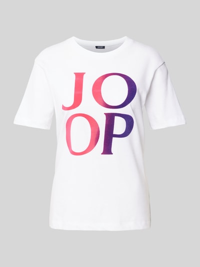 JOOP! T-shirt z nadrukiem z logo Biały 2