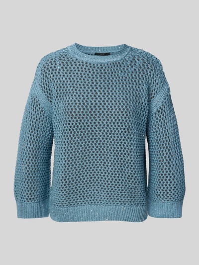 Zero Strickpullover mit Rundhalsausschnitt Bleu 2