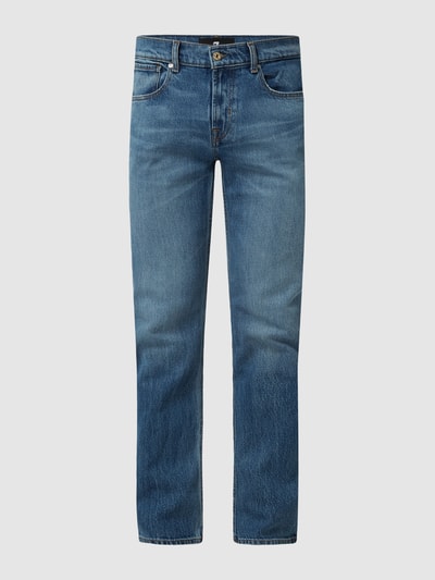 7 For All Mankind Straight Fit Jeans mit Stretch-Anteil Blau 2