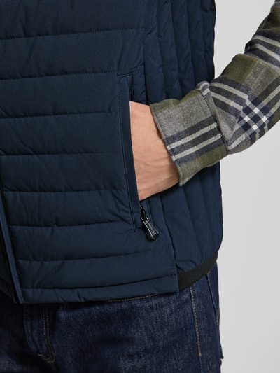 NAUTGÅRD Bodywarmer met opstaande kraag en ritszakken Marineblauw - 6