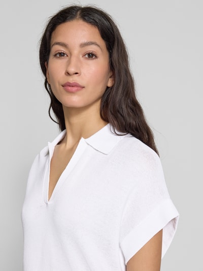 Luisa Cerano Gebreid shirt met halflange mouw Wit - 3
