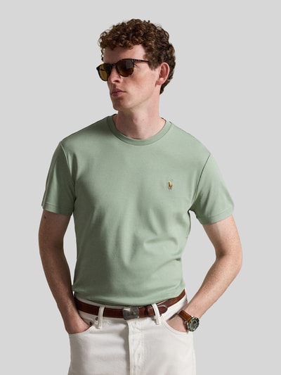 Polo Ralph Lauren Regular Fit T-Shirt aus reiner Baumwolle Hellgruen 4