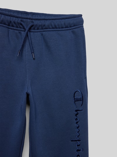 CHAMPION Sweatpants met logostitching Donkerblauw - 2