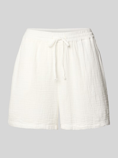 Produktfoto, Relaxed Fit Shorts aus reiner Baumwolle Modell 'THYRA' von Only in Optik: Unifarben, Crêpe Materialverarbeitung, Bundabschluss: elastisch, seitliche Eingrifftaschen