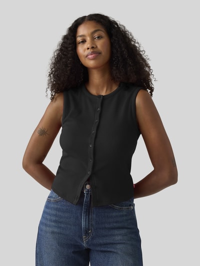 Levi's® Top aus Rippstrick mit Knopfleiste Anthrazit 1