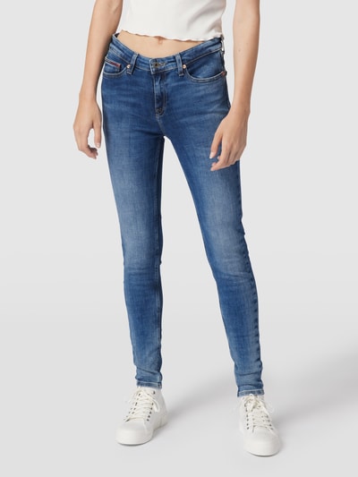 Tommy Jeans Skinny Fit Jeans mit Label-Detail Modell 'NORA' Jeansblau 4