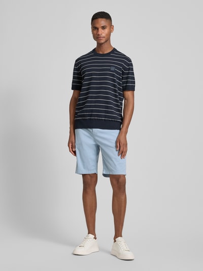 BOSS Orange Tapered Chinoshorts aus Baumwoll-Mix Hellblau 1