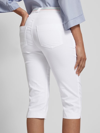 Toni Dress Spodnie capri o kroju regular fit z elastycznym pasem model ‘SUE’ Biały 3