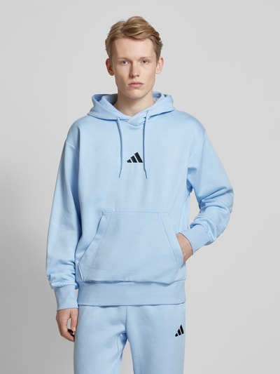 ADIDAS SPORTSWEAR Hoodie  aus reiner Baumwolle mit Känguru-Tasche Bleu 4