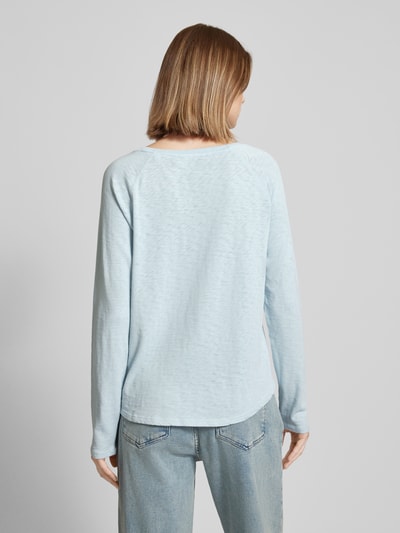 Marc O'Polo Denim Longsleeve met ronde hals Lichtblauw - 5