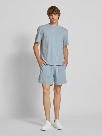 CHAMPION Korte regular fit broek met labelstitching Lichtblauw - 1