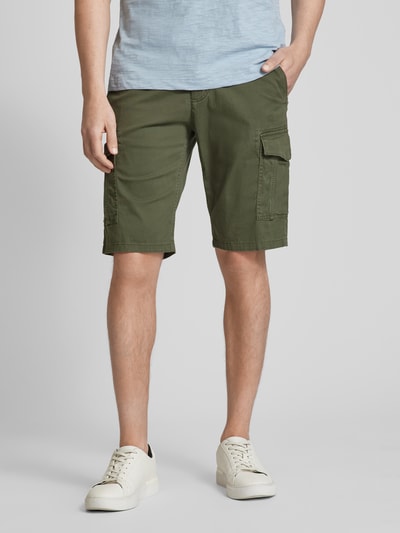 Tom Tailor Regular Fit Cargoshorts mit Cargotaschen Oliv 4